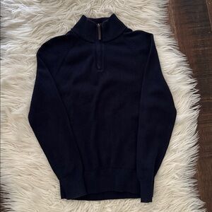 J. Crew Navy 1/2 Zip Sweater